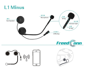 Freeedconn l1m Tai nghe auriculares estereo inalambricos Mũ bảo hiểm Tai nghe Bluetooth xe máy cho xe máy - Product Image 4