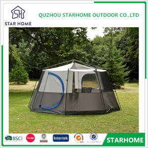 Tenda da Campeggio Familiare Impermeabile di Alta Qualità per 5+ Persone, Grande Cupola Blu, Importata da Quzhou - Product Image 3