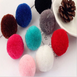 Vente en gros de <span class=keywords><strong>pompons</strong></span> mignons, bricolage, pompon à paillettes pour décoration de fête - Product Image 2
