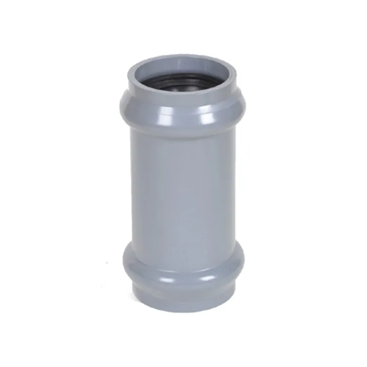 UPVC PVC Kunststoff Rohr Fitting Joint Buchse Zwei Wasserhahn Kupplungen Din Mit Gummi Ring