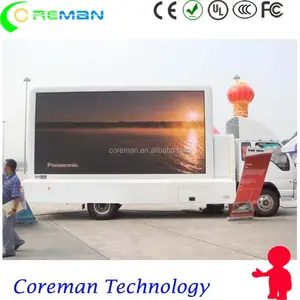 galatasaray trailer led board full color advertising p8 dip smd / p5 movable advertising product led trailer price