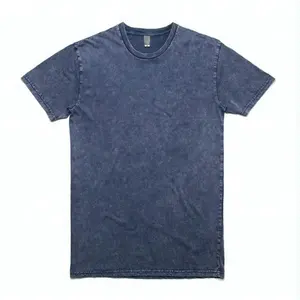 De piedra T camisa Mens lavado enzimático Camiseta de algodón Vintage T camiseta venta al por mayor