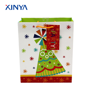 Fabricant offre <span class=keywords><strong>low</strong></span> cost papier couché main cadeau sac pour le jour de noël - Product Image 2