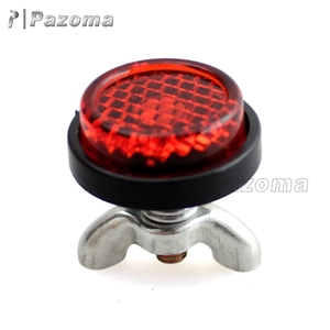 PAZOMA โบลต์แผ่นสะท้อนแสงคุณภาพสูง,ตัวสะท้อนแสงนิรภัยด้านหลังแบบกำหนดเองใช้ได้ทั่วไปสำหรับ Harley Honda <span class=keywords><strong>Yamaha</strong></span> Kawasaki Suzuki - Product Image 4