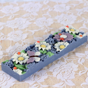 Moldes de Silicona para Jabón en Forma de Barra con Flores Grandes Hechas a Mano D0027 - Product Image 6