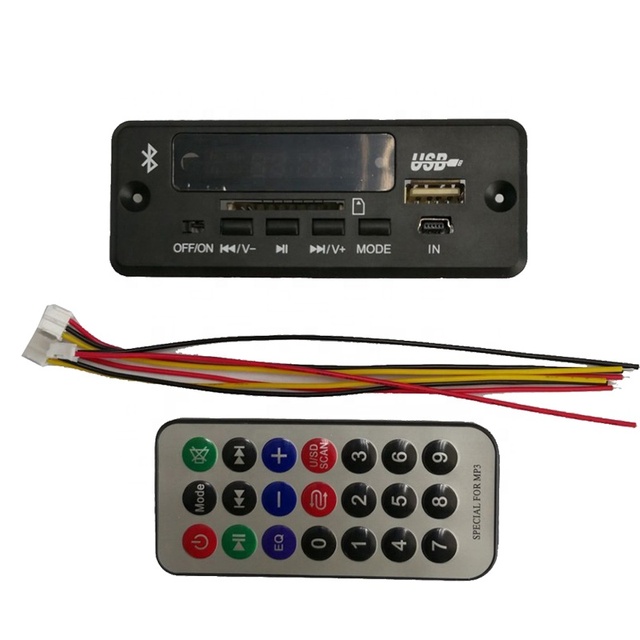 JQ Decoder Fm Sd Aux Usb Player 12v bluetooth Audio Mp3 Pcb Board