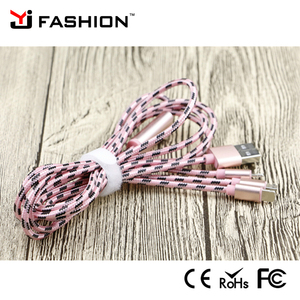2017 caliente 3 en 1 carga tipo C cable micro USB para el teléfono Android, 8Pin USB carga cargador para iPhone 7 más 6 6 S se - Product Image 5