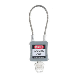 Fournisseur de la Chine haute sécurité 175mm câble en acier manille cadenas de sécurité serrures de haute qualité - Product Image 5