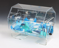 Tambour à billets de tombola moderne en acrylique transparent avec fonction amovible pour usage de bureau - Vente en gros usine Iangel