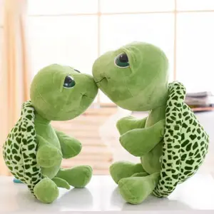 20Cm Kawaii Schildpad Pluche Dieren Zachtgroene Grote Ogen Gevulde Schildpad Dier Pluche Baby Speelgoed Cadeau Brinquedos Peluches