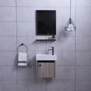 Fabrika tedarikçileri toptan banyo dolabı ucuz duvara monte lavabo banyo Vanity lavabo