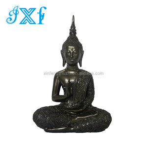 Figurine de <span class=keywords><strong>Bouddha</strong></span> artistique en résine peinte à la main, provenant du Fujian, sculpture religieuse de collection - Product Image 2