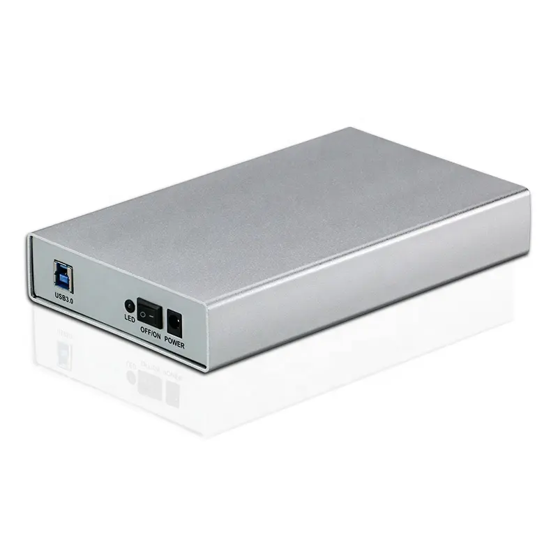 Blueendless Alimuinum 3.5 Inch USB3.0 + ESATA untuk Chipset PL2773 SATA HDD Kandang