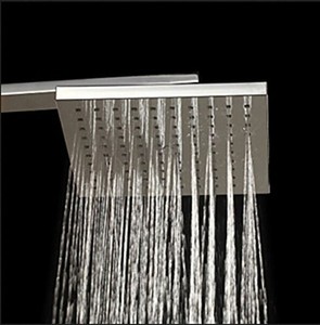 Douche de tête à effet pluie en acier inoxydable, pommeau de douche rond chromé de 200mm avec buses <span class=keywords><strong>anti</strong></span>-<span class=keywords><strong>calcaire</strong></span> - Product Image 4