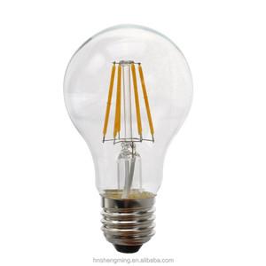 Precio de fábrica luz E27 <span class=keywords><strong>A19</strong></span> 4 W 6 W dimmable LED redondo forma de globo bombilla de filamento - Product Image 1