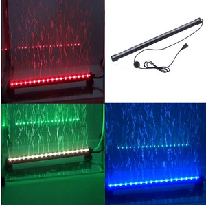Lumière LED d'aquarium à bulles d'air colorées RGB à distance, <span class=keywords><strong>lampe</strong></span> pour aquarium de poissons, <span class=keywords><strong>corail</strong></span> - Product Image 4