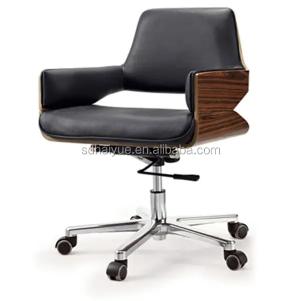 Chaise de bureau réglable en cuir noir, siège de bureau, dossier central, offre spéciale