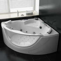 Maïs bain chaud de finition, Nouveau modèle NR1509 portable massage bain à remous avec chauffe-air acrylique et baignoire à remous