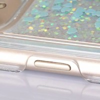 Coque pour iPhone 7, paillettes liquides, sable mouvant, brillant, coque de téléphone pour iPhone 7 7 Plus