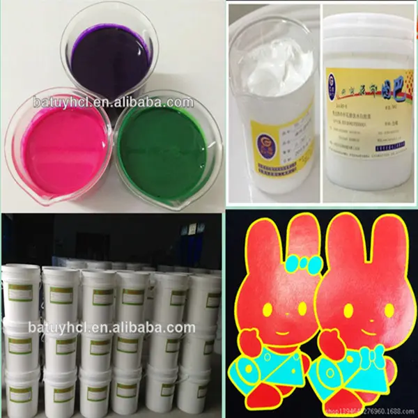 Guangzhou mejor- venta de textiles de impresión a base de agua clara de goma de tinta