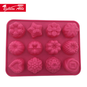 Lujo al por mayor <span class=keywords><strong>ecológico</strong></span> 12 cavidades forma diferente silicona mini cubo de <span class=keywords><strong>hielo</strong></span> - Product Image 5