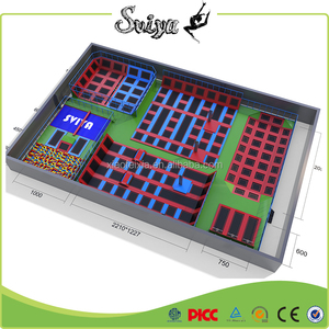 Parc <span class=keywords><strong>de</strong></span> trampolines commerciaux avec <span class=keywords><strong>de</strong></span> nombreux jeux comme un parcours <span class=keywords><strong>ninja</strong></span>, nouveau parc <span class=keywords><strong>de</strong></span> trampolines - Product Image 6