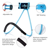 Support de téléphone portable flexible et portable à col de cygne pour libérer vos mains – Idéal pour le bureau
