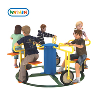 Bon marché, équipement de terrain de jeu extérieur pour enfants, manège, vélos d'équitation pour parc d'attractions