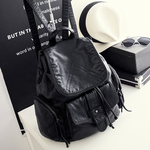 MIYIN nuovo coreano di borsa a tracolla alla moda zaino da <span class=keywords><strong>donna</strong></span> College semplice acqua ricreativa lavabile in <span class=keywords><strong>pelle</strong></span> di pompaggio zaino - Product Image 3