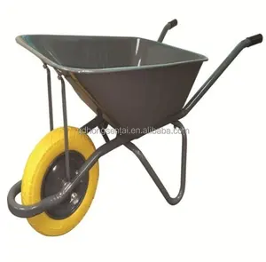 produce cheap price high grade 2 in 1 industry wheelbarrow wheel barrow with PU foam rubber wheel for Malaysia market