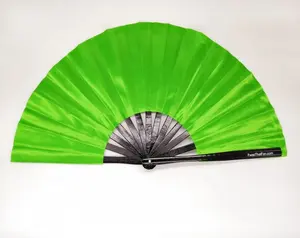Çin dövüş sanatları Kung Fu handFan Tai Chi dans Fan plastik sahne performansı yelpaze düz renk Fan