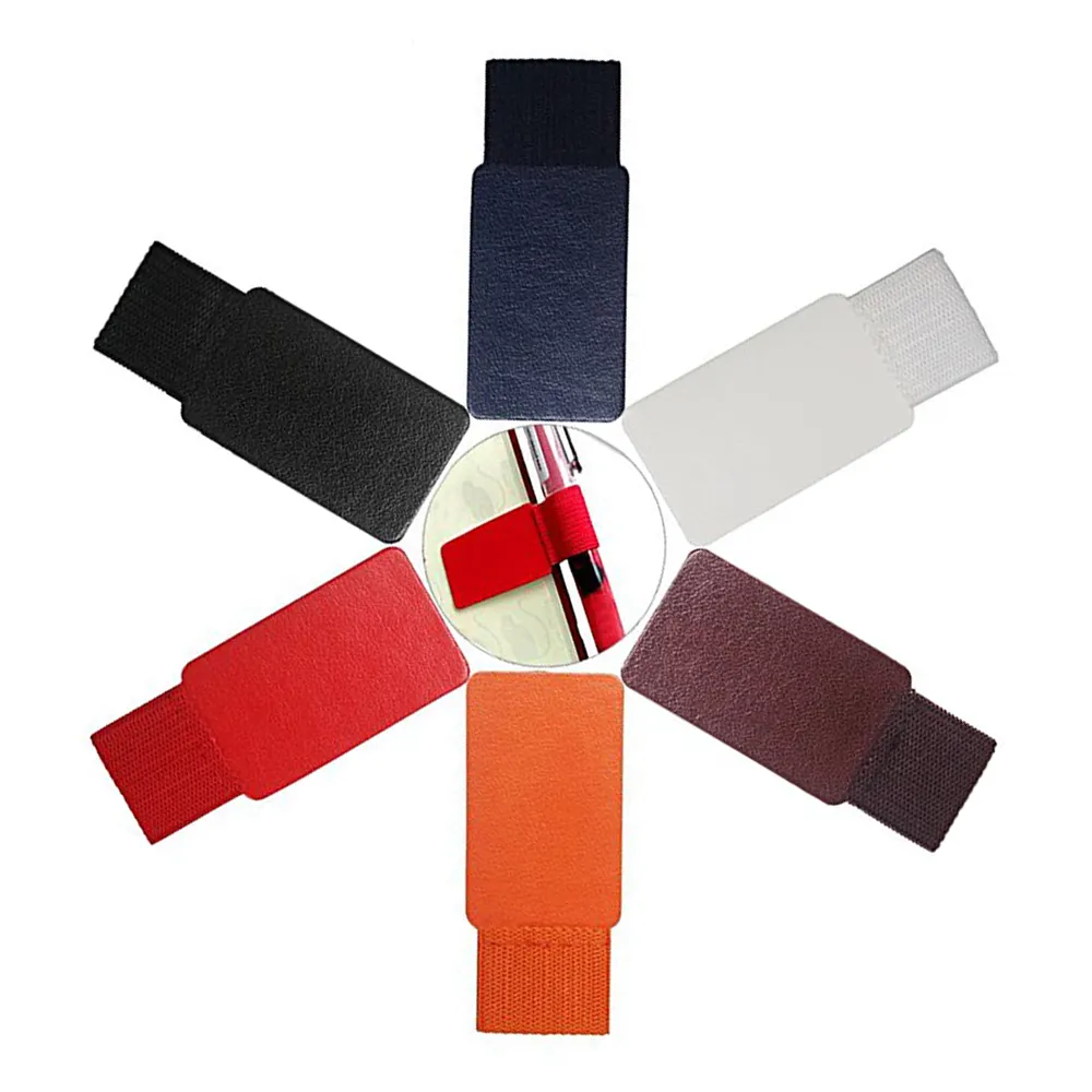 Аксессуары для ноутбука, самоклеящийся кожаный держатель для ручек с резинкой для ноутбуков, журналов, планировщиков и календарей