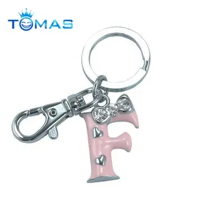 New products letter F shaped key ring fancy keychain made in China