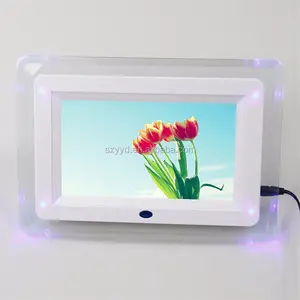 2024 YYD DPF-7004L Acrylic with led light popular style decoration picture frame 7 inch digital photo frame