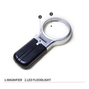 SHICHI 3x ha condotto la luce professionale l lente di ingrandimento dell'orologio strumento di riparazione della pietra preziosa antica di identificazione lente d'ingrandimento - Product Image 4