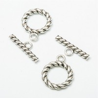 Fabrication de bijoux à bascule, boucle et pendentifs, plaqué argent, 20 pièces, pendentifs, breloques pour la fabrication de bracelets et colliers
