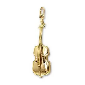 新设计的复古音符魅力竖琴吉他和钢琴乐器吊坠，用于音乐家珠宝礼物