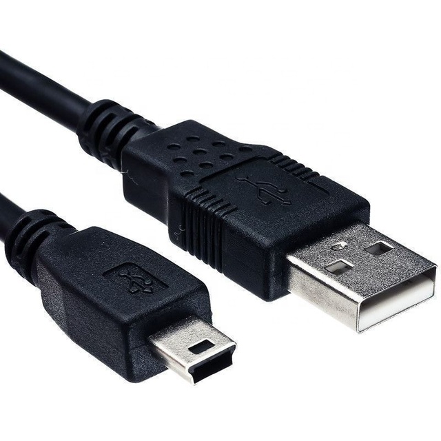 FREE SHIPPING 1.5m Black White USB 2.0 to Mini USB 5 Pin Charge Charging Data Cable for MP3 MP4 Player Phone Camera Charger Cord
