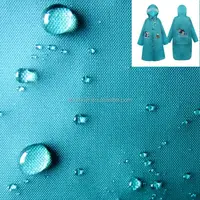 Su geçirmez yıkanabilir PVC kaplı ekose 190t tafta kumaş yağmurluk yağmur geçirmez giysi