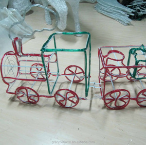 Décoration <span class=keywords><strong>de</strong></span> noël en plein air 3D conduit train motif lumière - Product Image 5