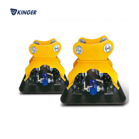Compacteur à plaques vibrantes hydraulique KINGER pour excavatrice