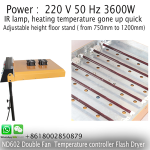 ND602 Với một cách tự do bánh xe 6 Đèn hồng ngoại flash máy sấy - Product Image 4