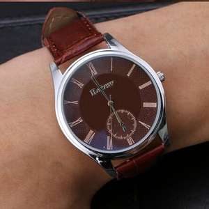 Reloj clásico de cuero con sublimación para hombre, marca QW01, 2017 - Product Image 5