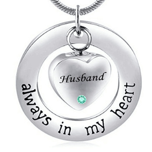 Collana con urna per cremazione sempre nel <span class=keywords><strong>mio</strong></span> cuore per ceneri con <span class=keywords><strong>gioielli</strong></span> con urna ricordo - Product Image 2