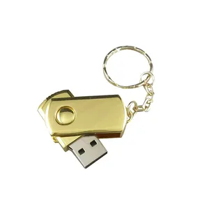 Оптовая продажа, поворотный металлический флеш-накопитель, пароль для входа на заказ, 16 ГБ, USB флеш-накопитель для корпоративных подарков