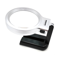 Large Magnifier Lens Handheld Magnifier with Led Light Foldable 10 Led Lighted Magnifier