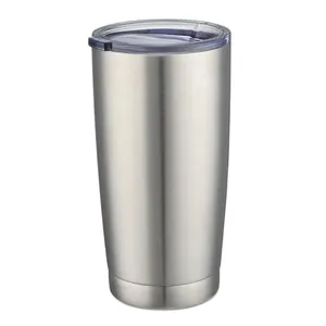 Çift duvar paslanmaz çelik 20OZ Tumbler kapaklı vakum yalıtımlı kahve kupa araba seyahat kamp