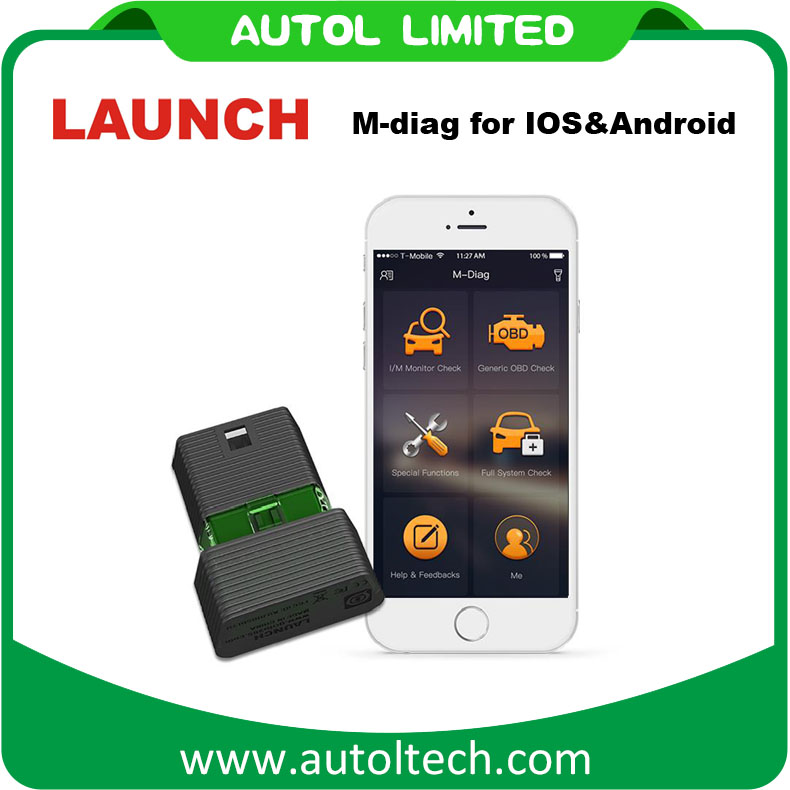 Запуск м-diag для IOS и Android-OBDII диагностический инструмент Поддержка Нескольких автомобилей диагностический сканер