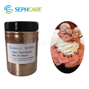 ผงไมก้าเม็ดมุกสีเมทัลลิกเกรดอาหาร ผงกลิตเตอร์สำหรับรับประทานได้ วัตถุเจือปนอาหาร - Product Image 3