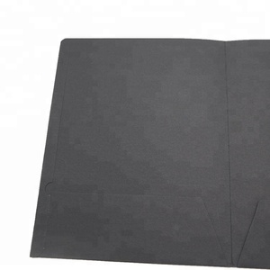 Wholesale Premium Personalized Logo Printed Black <strong>Card</strong> Paper A4 <strong>Folders</strong> With Two Pocket - Product Image 6